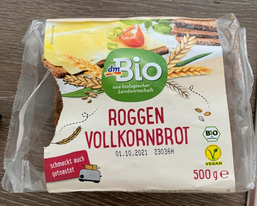 Fotografie - Roggen vollkornbrot (chléb žitný celozrnný) dmBio