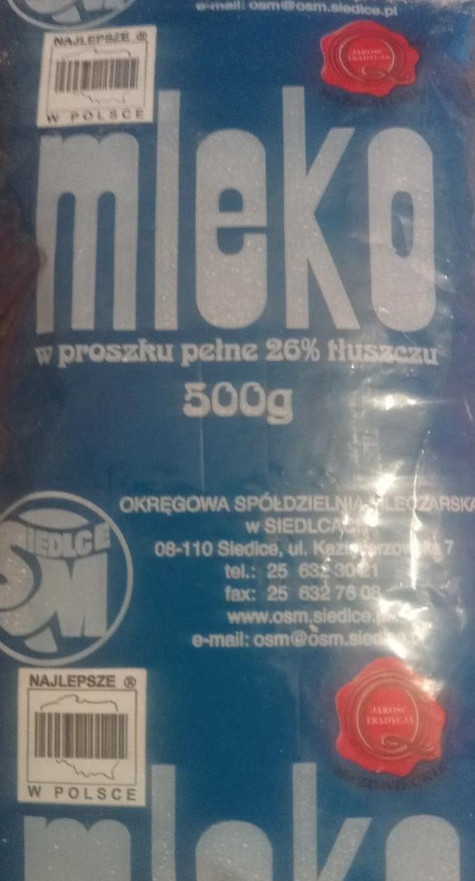Fotografie - Mleko w proszku 26% tłuszczu Spółdzielnia mleczarska w Siedlcach
