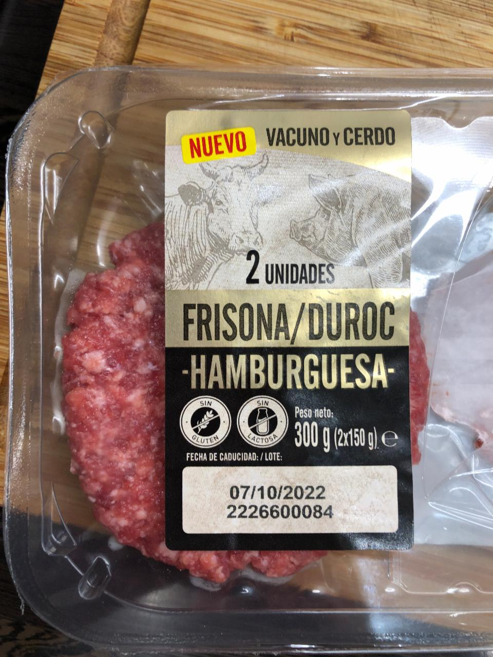 Fotografie - hamburguesa Frisona/Duroc Lidl