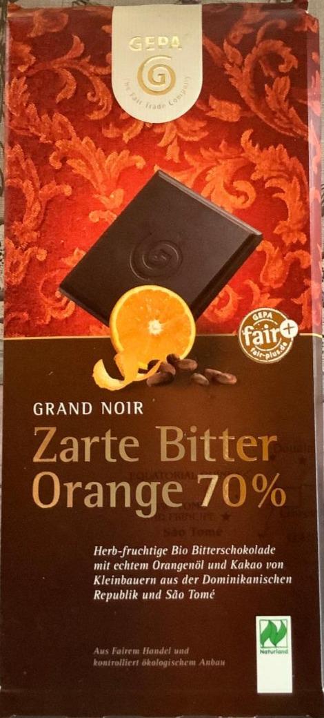 Fotografie - Zarte Bitter Orange 70% Gepa