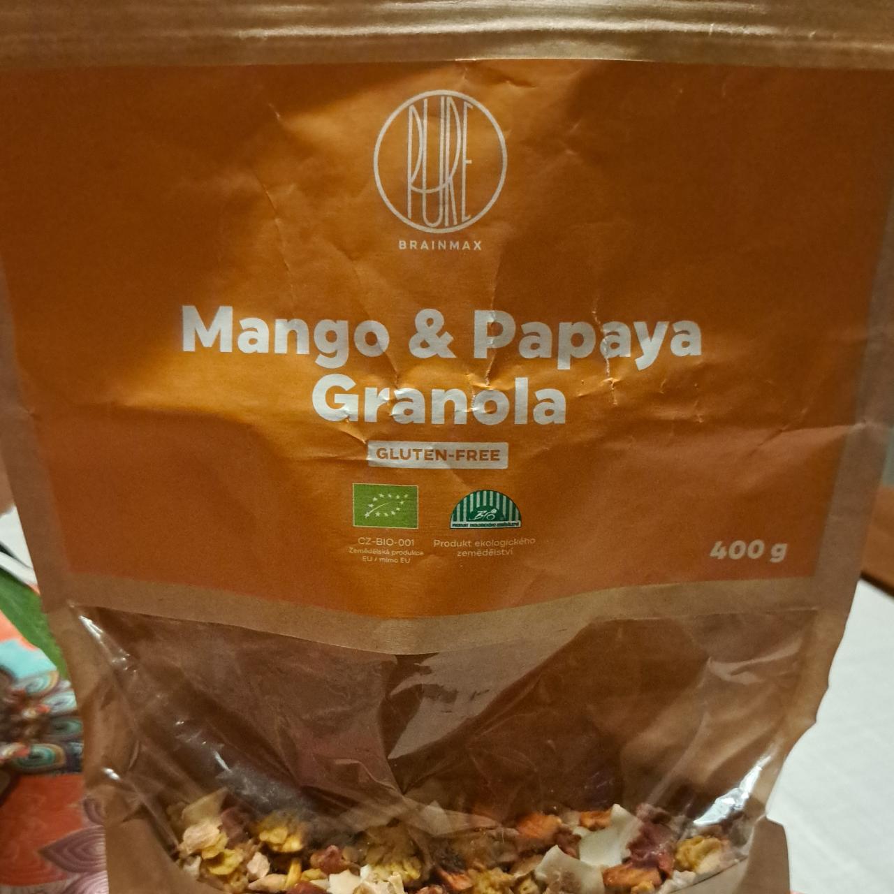 Fotografie - Bio Pure Mango & Papaya Granola BrainMax