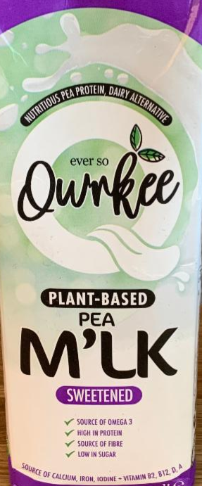 Fotografie - Plant-based pea M´lk sweetened Qwrkee