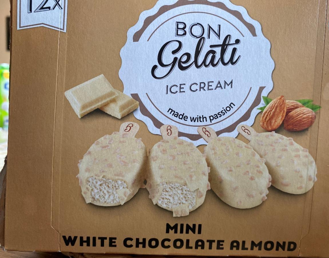 Fotografie - Ice Cream Mini white chocolate almond Bon Gelati