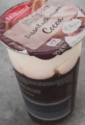 Fotografie - Milbona dessert with cream Cocoa flavour