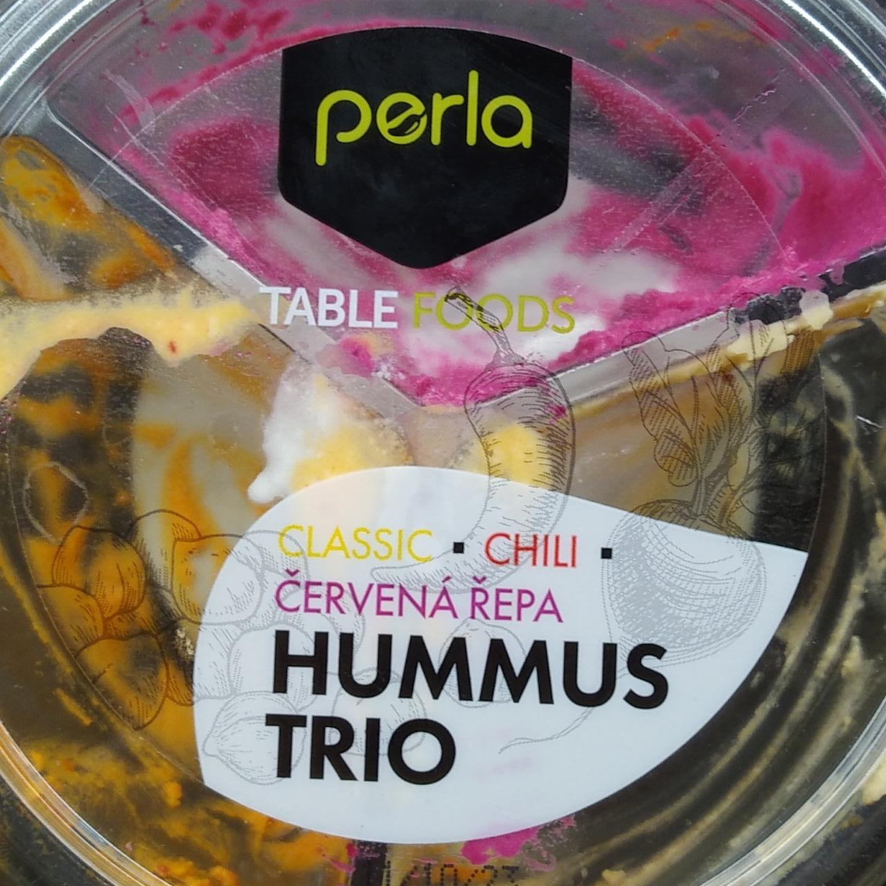 Fotografie - Hummus trio Classic chili červená řepa Perla