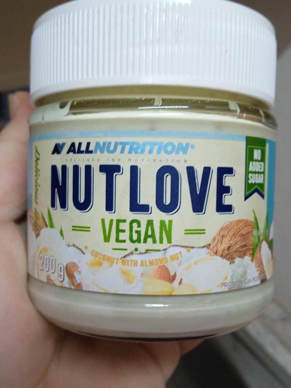 Fotografie - NutLove Vegan Coconut With Almond Nut Allnutrition