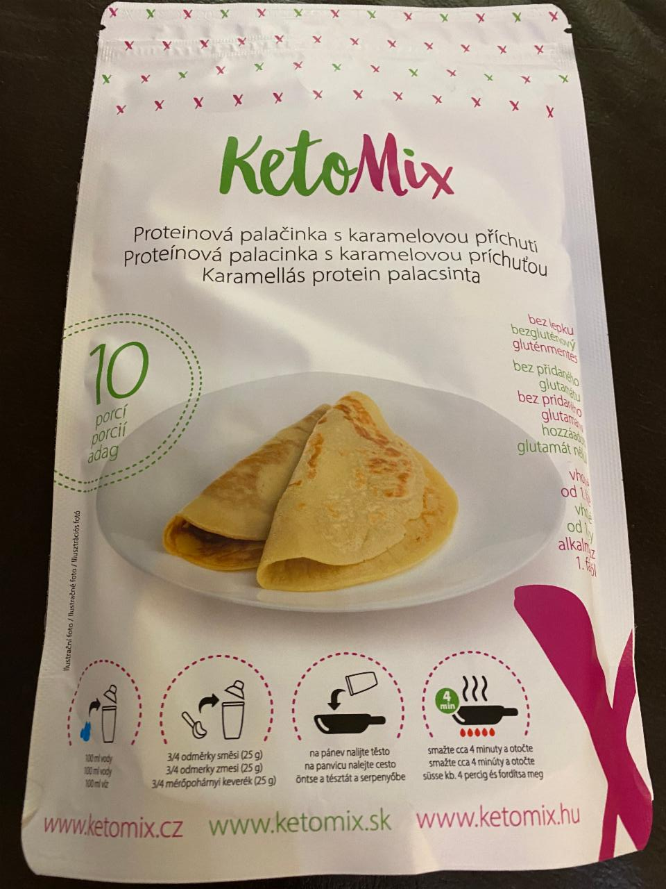 Fotografie - Proteinová palačinka s karamelovou příchutí KetoMix