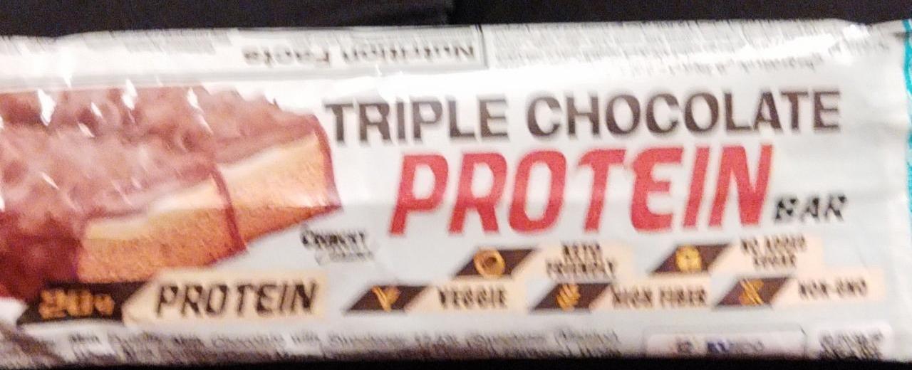 Fotografie - Triple Chocolate Protein Bar Crunchy Caramel Laperva
