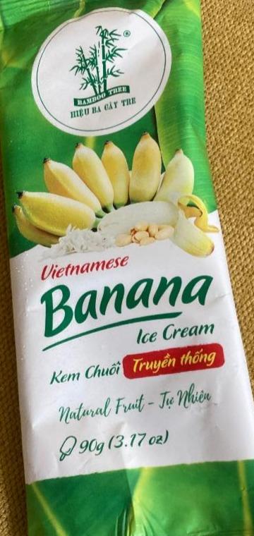Fotografie - Vietnamese Banana ice cream Bamboo Tree