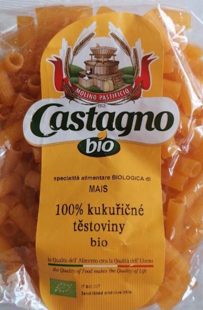 Fotografie - kukuřičné těstoviny penne 100% bio Castagno