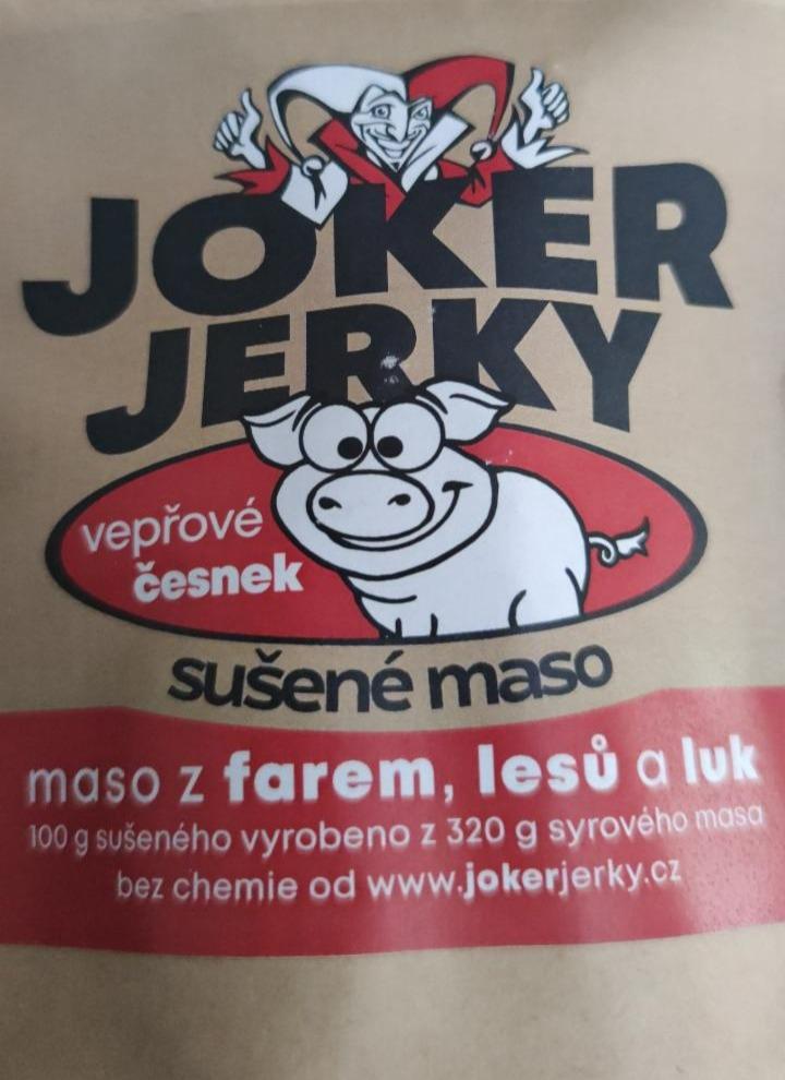 Fotografie - sušené maso vepřové česnek Joker jerky