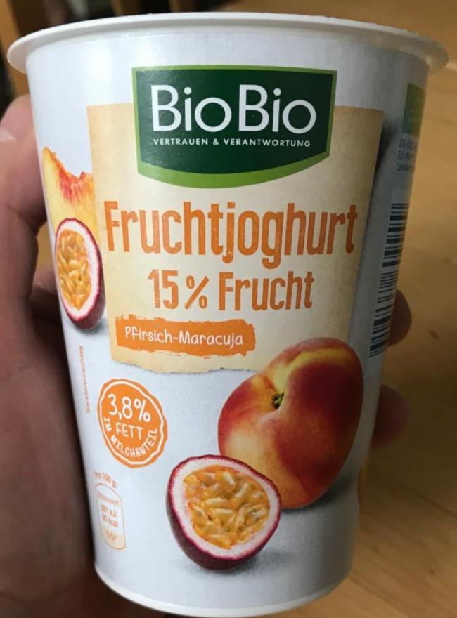 Fotografie - Fruchtjoghurt 15% Frucht Pfirsich-Maracuja BioBio