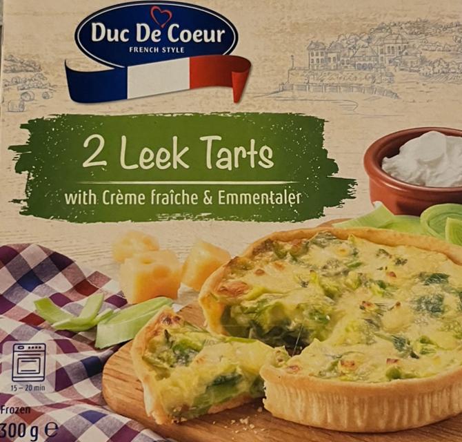 Fotografie - 2 Leek tarts with Creme fraich & Emmentaler Duc De Coeur
