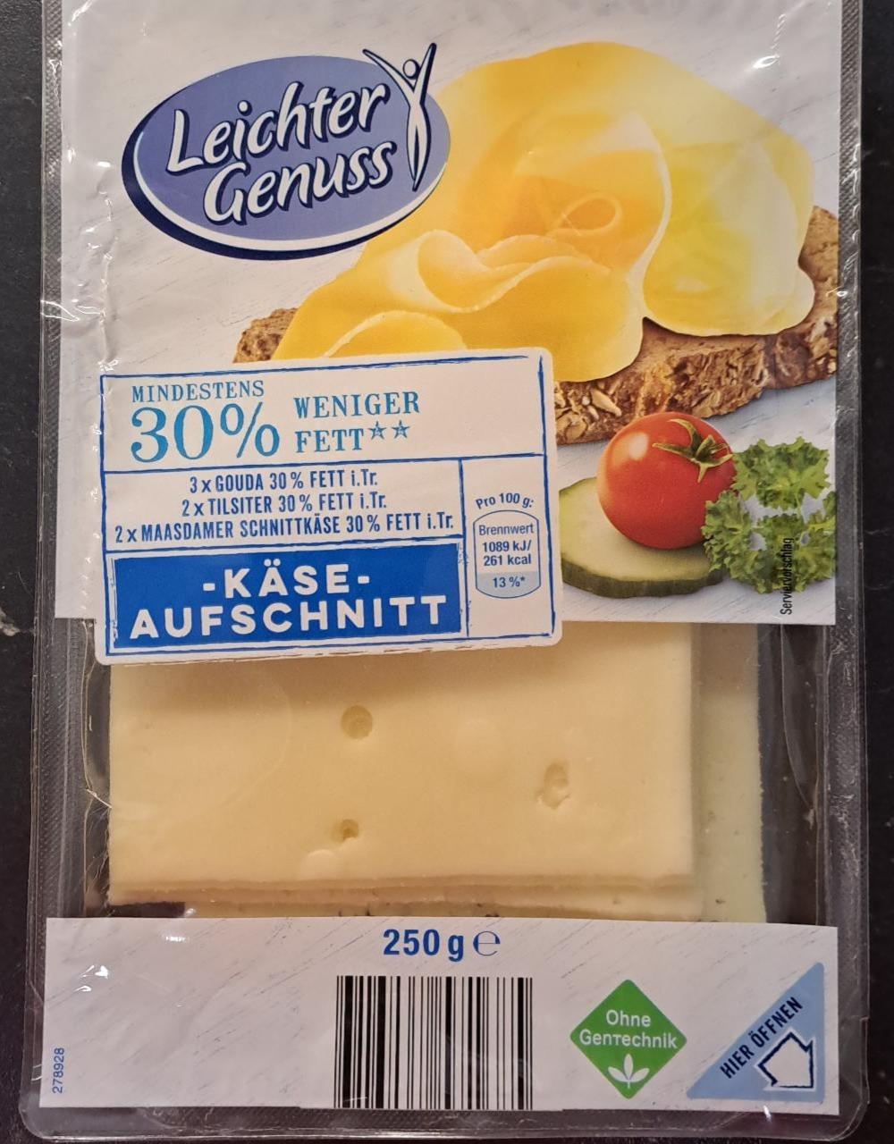 Fotografie - Käse Aufschnitt 30% weniger fett Leichter Genuss