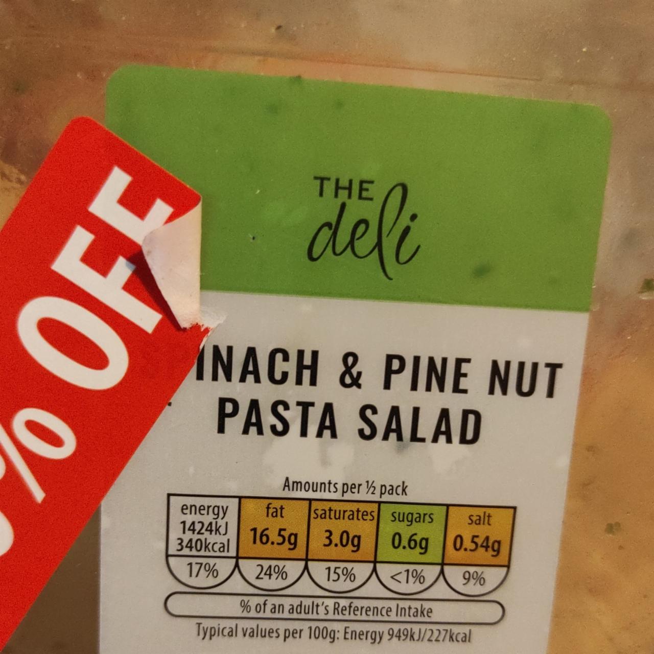 Fotografie - Spinach & Pine Nut Pasta Salad The Deli