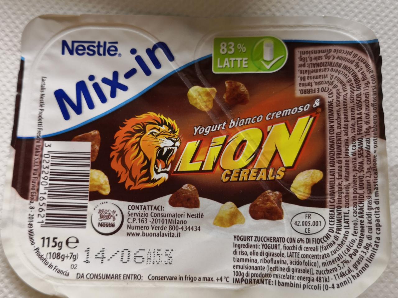 Fotografie - Jogurt Nestlé Lion cereals