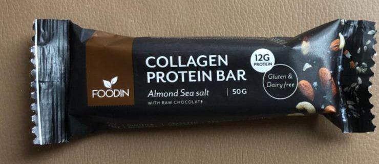 Fotografie - Collagen Protein Bar Almond Sea salt with chocolate Foodin