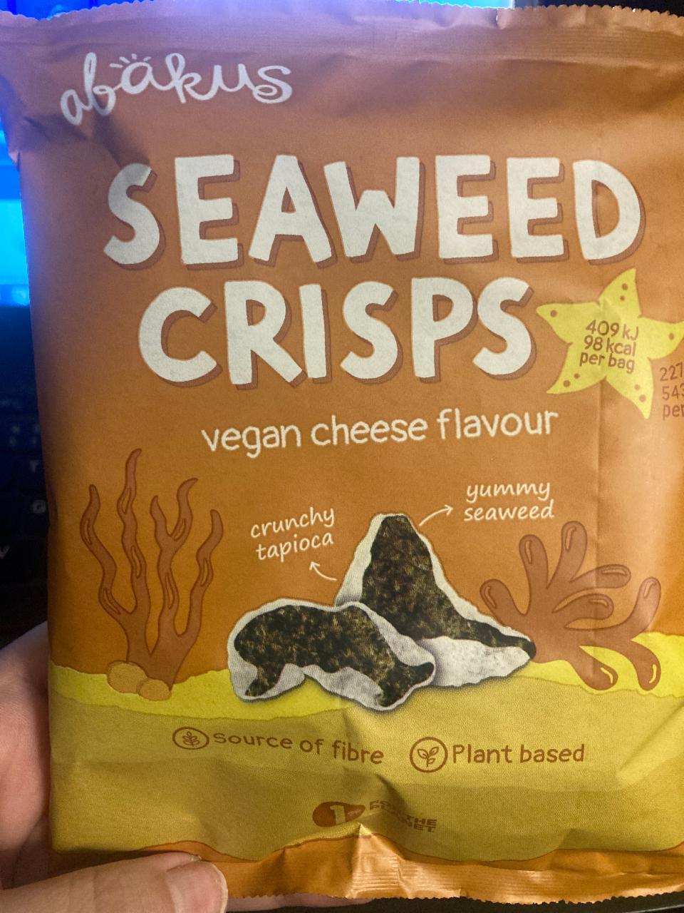 Fotografie - Seaweed Crisps vegan cheese flavour Abakus