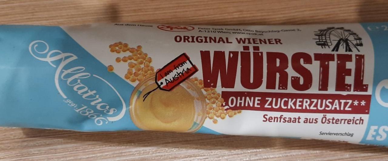 Fotografie - Original Wiener Würstel Senf ohne zuckerzusatz Albatros