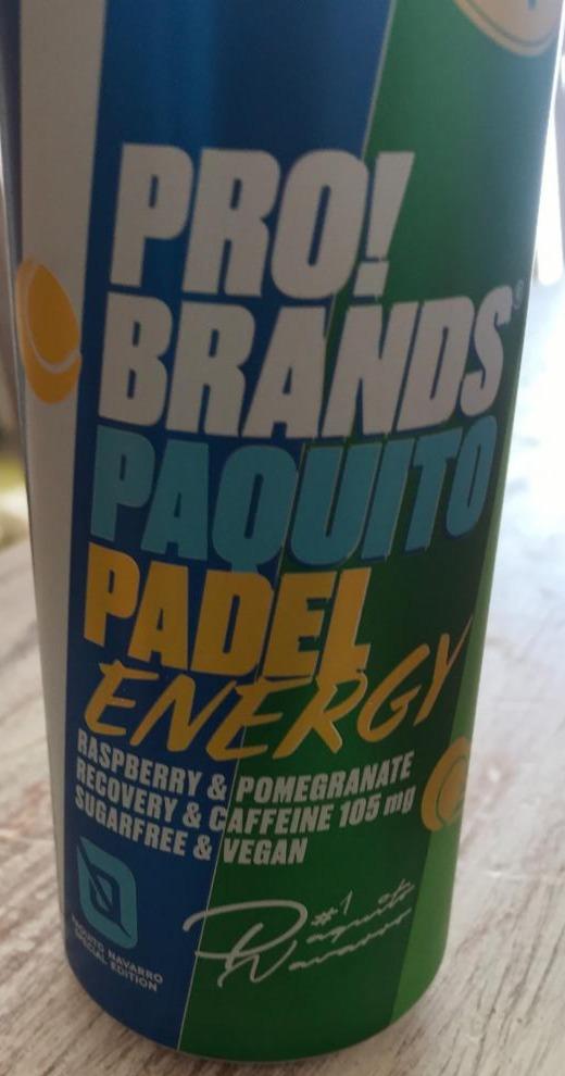 Fotografie - Energy Drink Paquito Padel Pro!brands