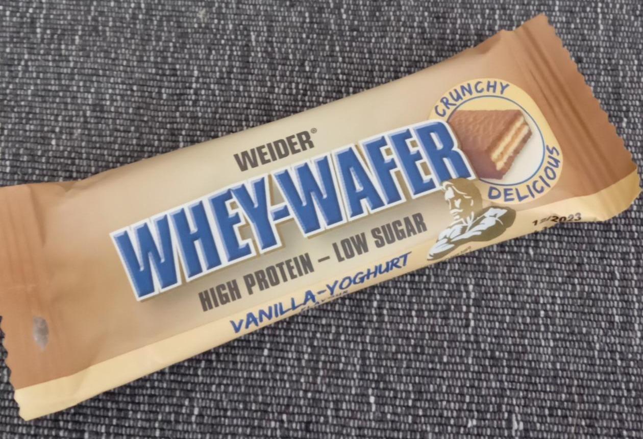 Fotografie - Whey-Wafer High protein - Low sugar Vanilla-Yoghurt Weider