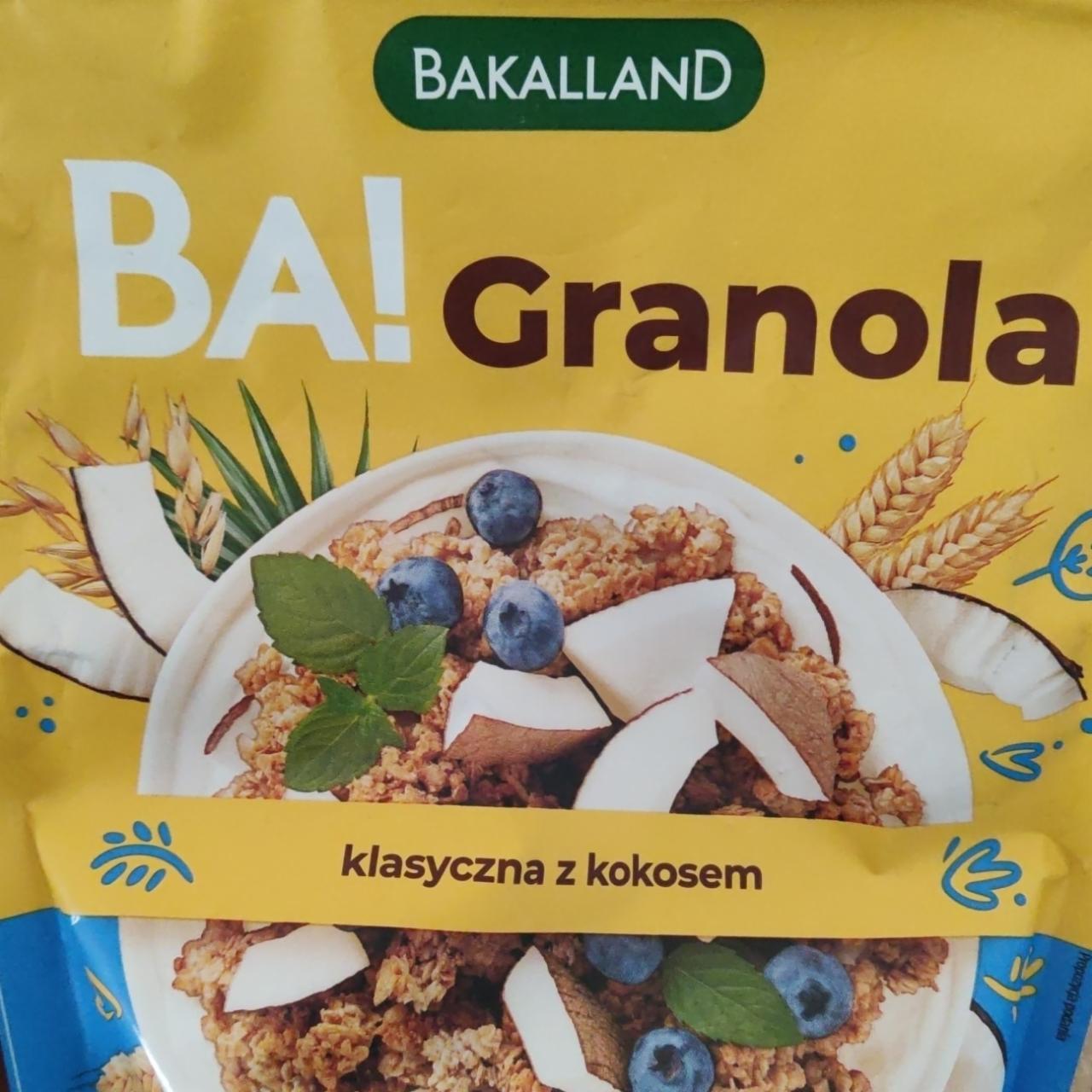 Fotografie - Ba! Granola klasyczna z kokosem Bakalland