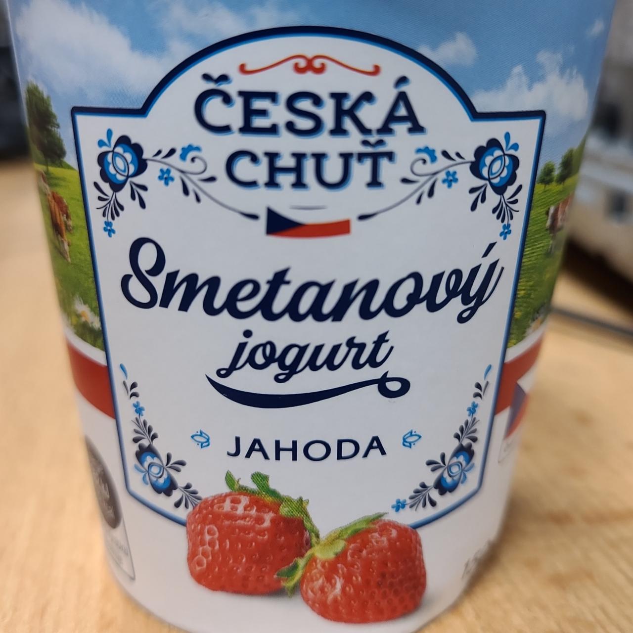 Fotografie - Smetanový jogurt jahoda Česká chuť