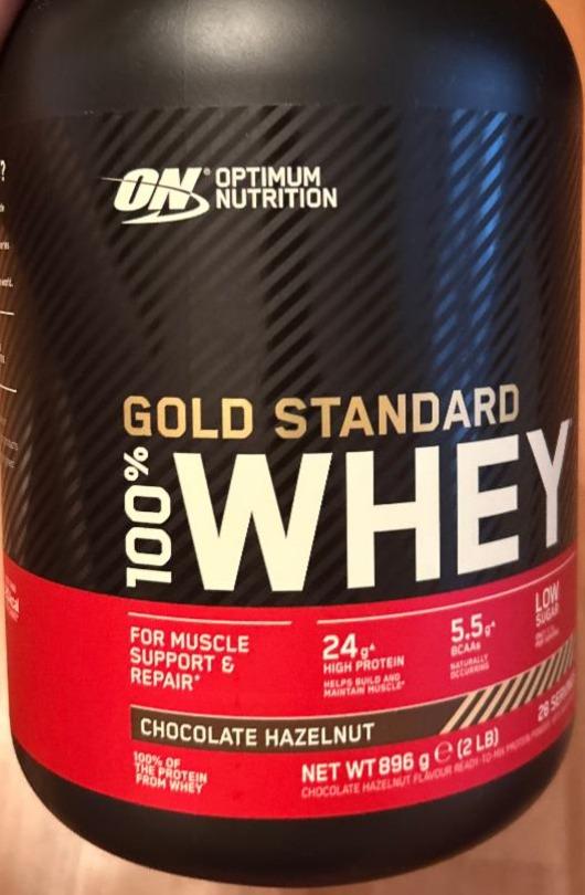 Fotografie - Gold Standard 100% Whey Optimum Nutrition Chocolate Hazelnut