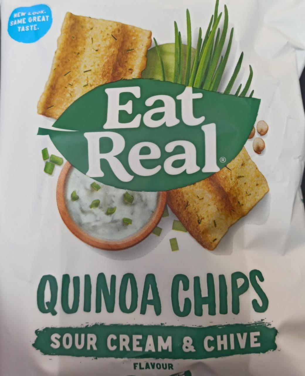 Fotografie - Quinoa chips sour cream & chive flavour Eat Real