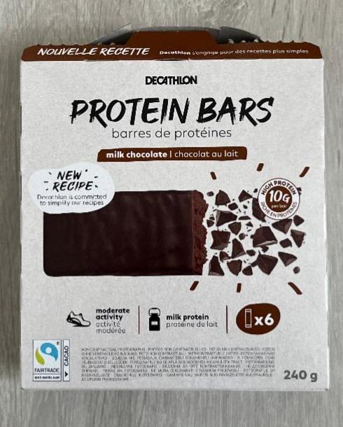 Fotografie - Protein Bars milk chocolate Decathlon