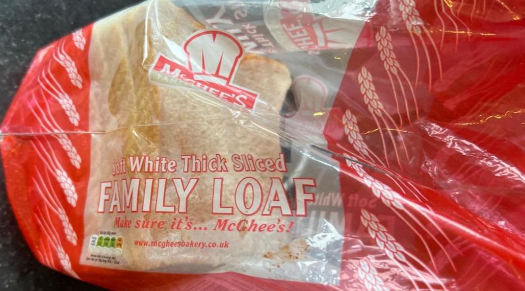 Fotografie - Soft White Thick Sliced Family Loaf McGhee's Family Bakers