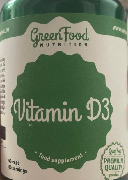 Fotografie - Vitamin D3 GreenFood Nutrition
