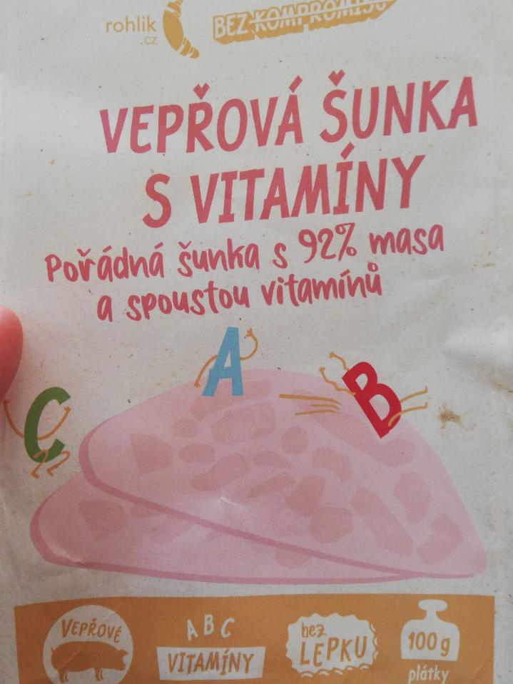 Fotografie - Vepřová šunka s vitamíny 92% masa Rohlik.cz