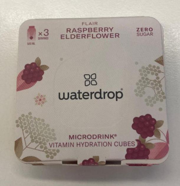 Fotografie - Microdrink Flair Raspberry Elderflower Zero sugar Waterdrop