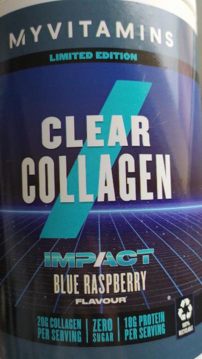 Fotografie - Clear Collagen Impact Blue Raspberry MyVitamins