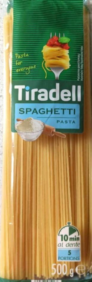 Fotografie - Spaghetti (špagety bezvaječné) Tiradell