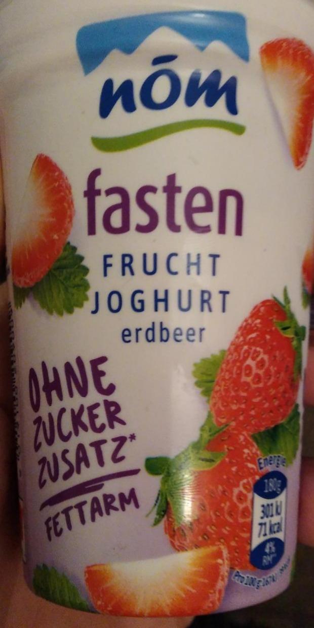 Fotografie - Fasten Frucht Joghurt Erdbeer Nöm