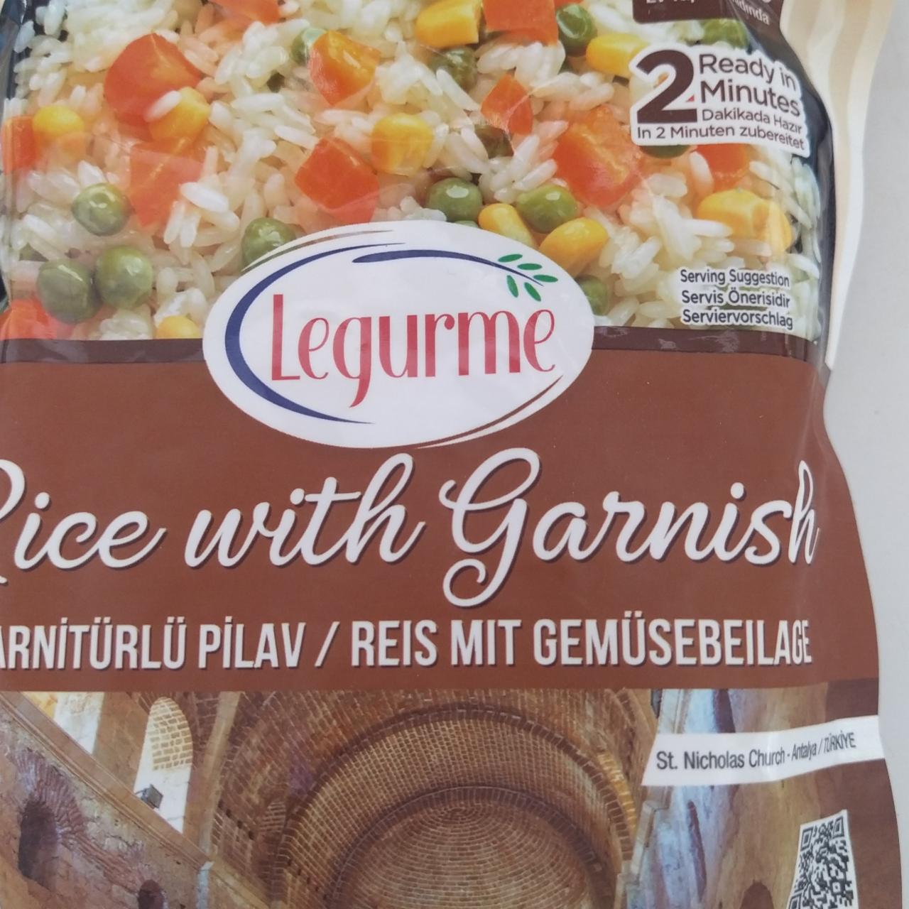 Fotografie - Rice with Garnish Legurme
