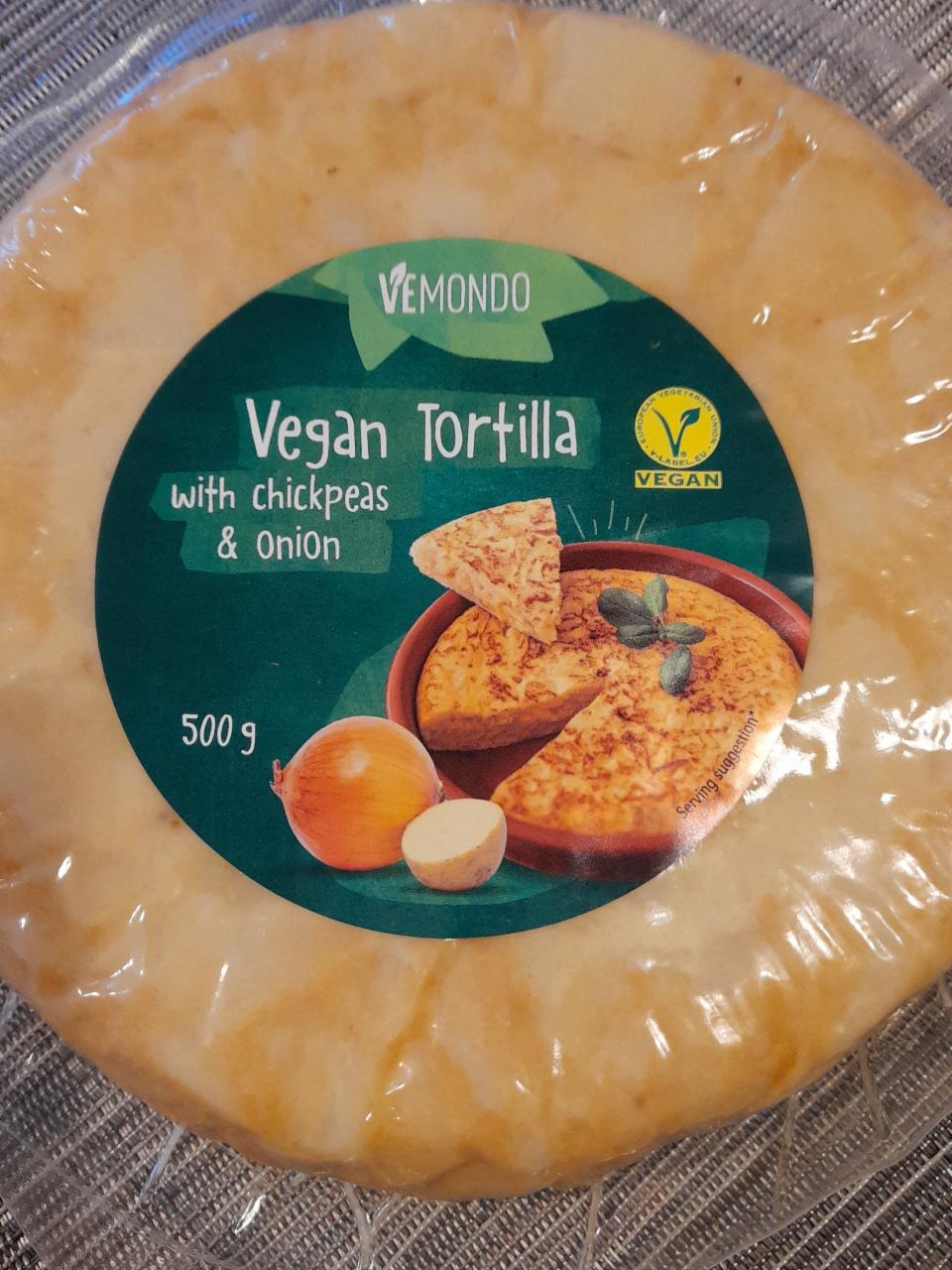 Fotografie - Vegan tortilla with chickpeas & onion Vemondo