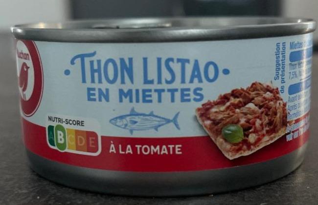 Fotografie - Thon Listao en Miettes à la tomate Auchan