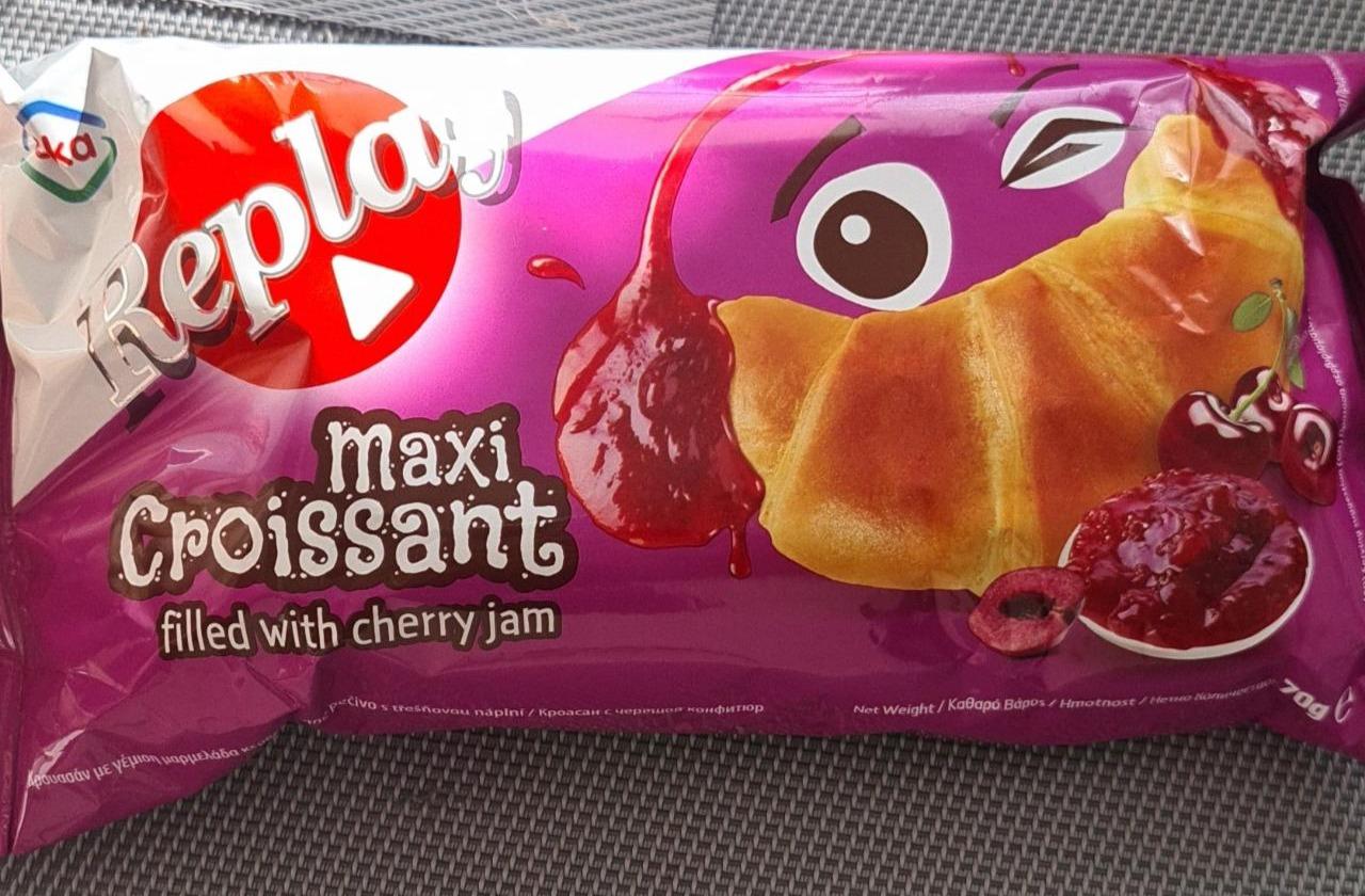 Fotografie - Replay maxi Croissant filled with cherry jam Elka