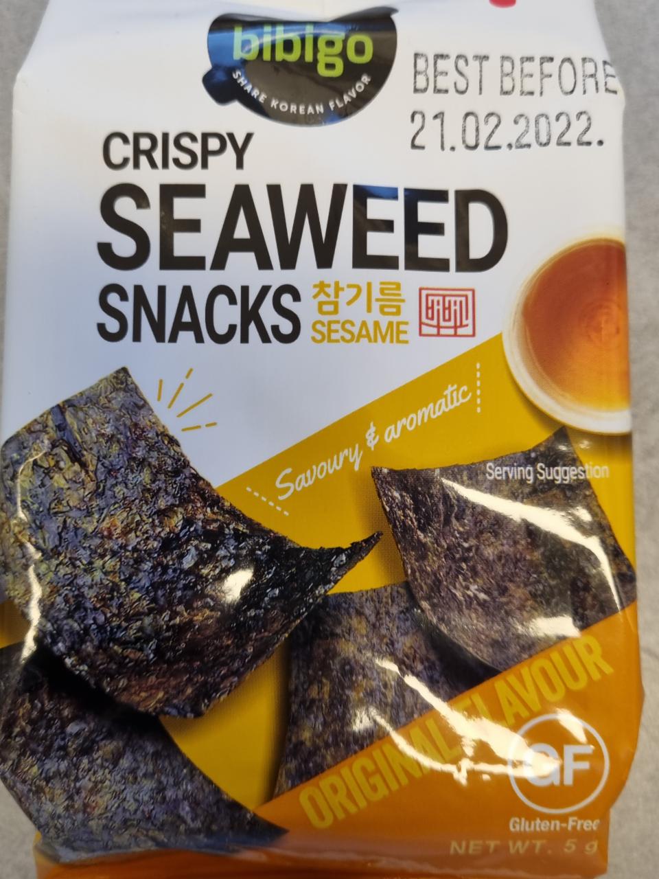 Fotografie - Crispy Seaweed Snack Sesame Bibigo