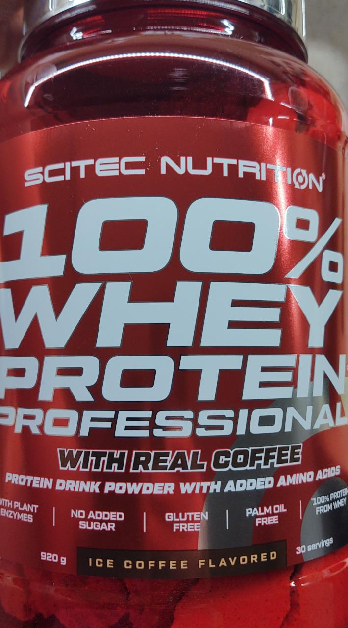 Fotografie - Scitec 100% whey protein professional ice coffee flavored
