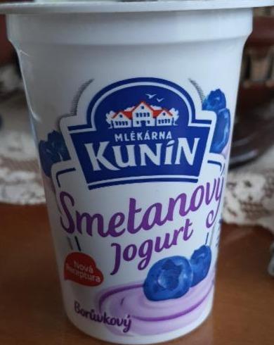 Fotografie - Smetanový jogurt Borůvkový Kunín