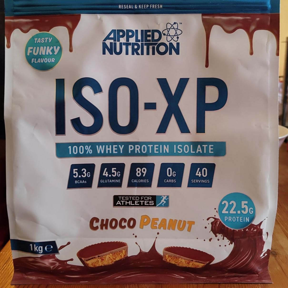 Fotografie - ISO-XP Whey Protein Isolate Choco Peanut Applied nutrition
