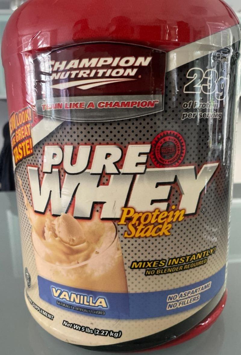 Fotografie - Pure Whey Protein Stack Vanilla Champion Nutrition