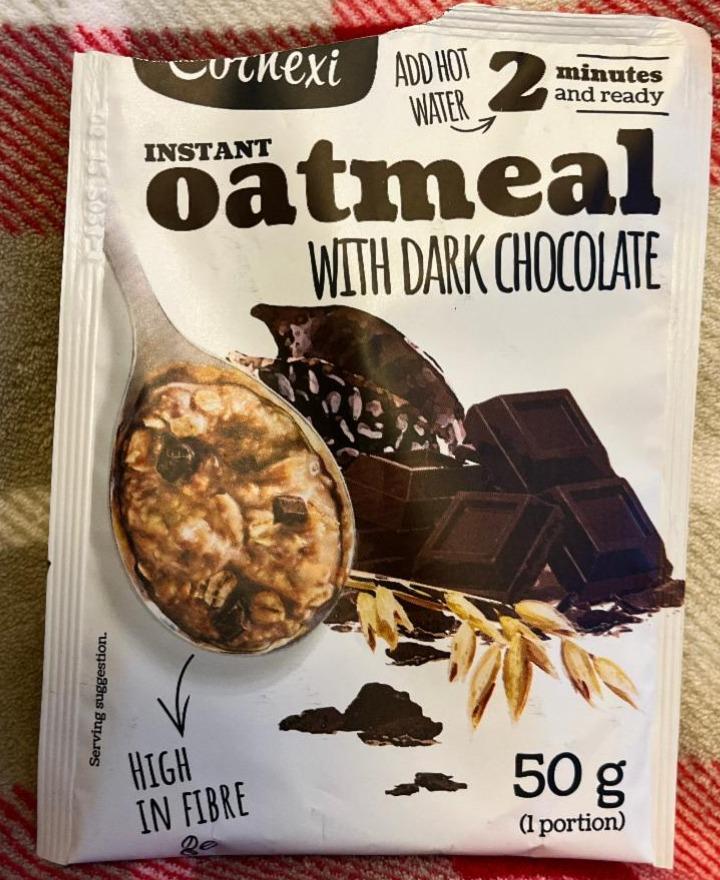Fotografie - Instant oatmeal with dark chocolate Cornexi
