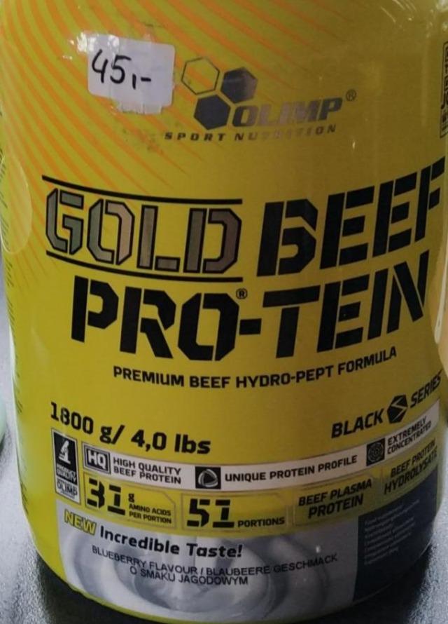 Fotografie - Gold Beef Pro-tein Blueberry Olimp sport nutrition