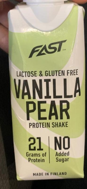Fotografie - Protein Shake Vanilla Pear Fast