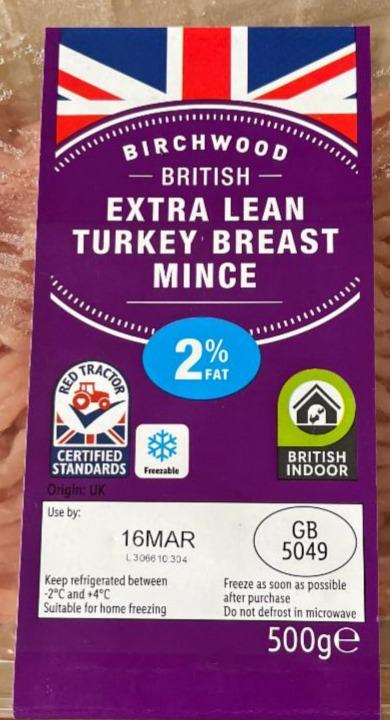 Fotografie - Extra Lean Turkey Breast Mince 2% Fat Birchwood